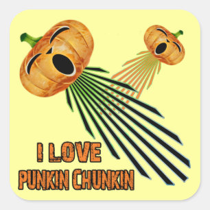 Jag älskar Punkin Chunkin Fyrkantigt Klistermärke