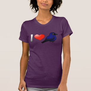 Jag älskar purpurfärgade Martins T Shirt