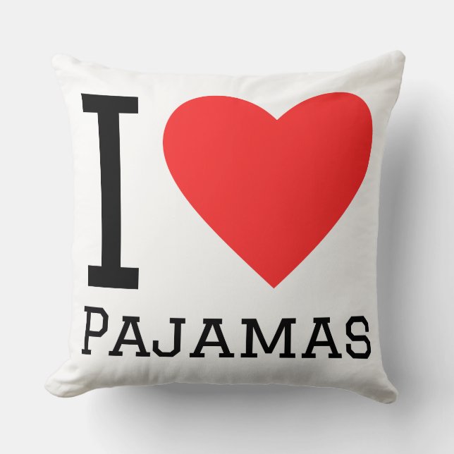Jag älskar pyjamas kudde (Framsida)