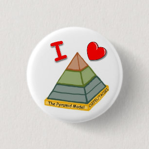 Jag älskar pyramiden modellerar! knapp