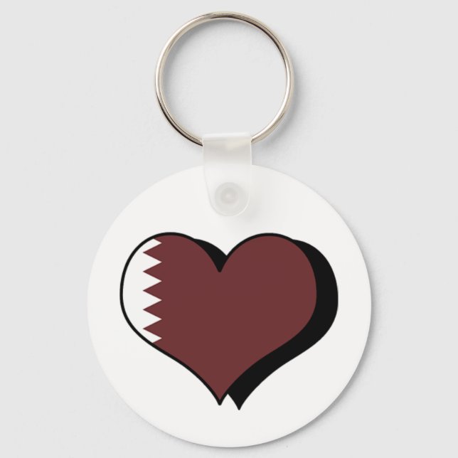 Jag älskar Qatar Nyckelring (Framsida)