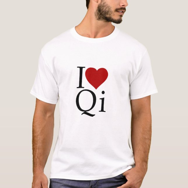 Jag älskar Qi T-shirt (Framsida)