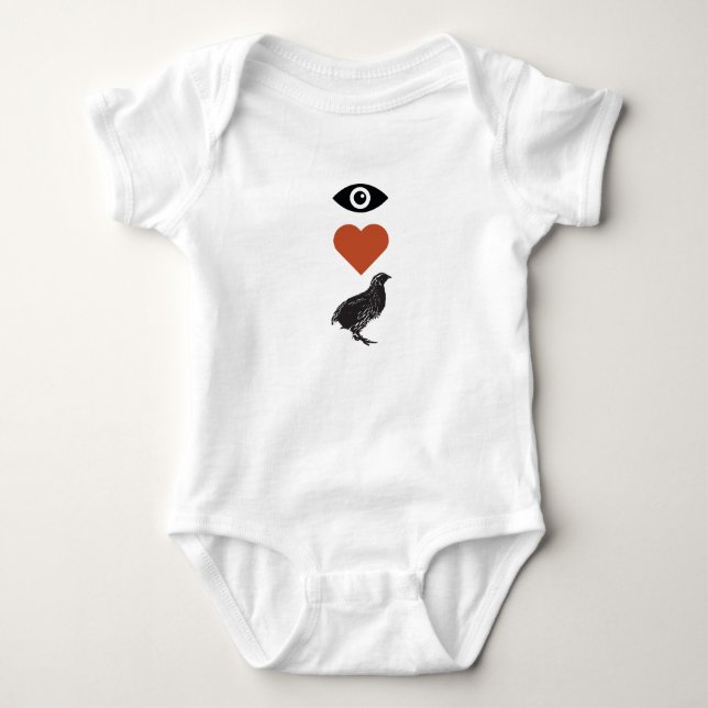 Jag älskar Quail Tee (Framsida)