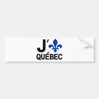 Jag älskar Quebec Bildekal