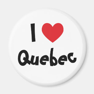 Jag älskar Quebec Magnet