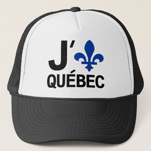 Jag älskar Quebec Truckerkeps (Framsida)