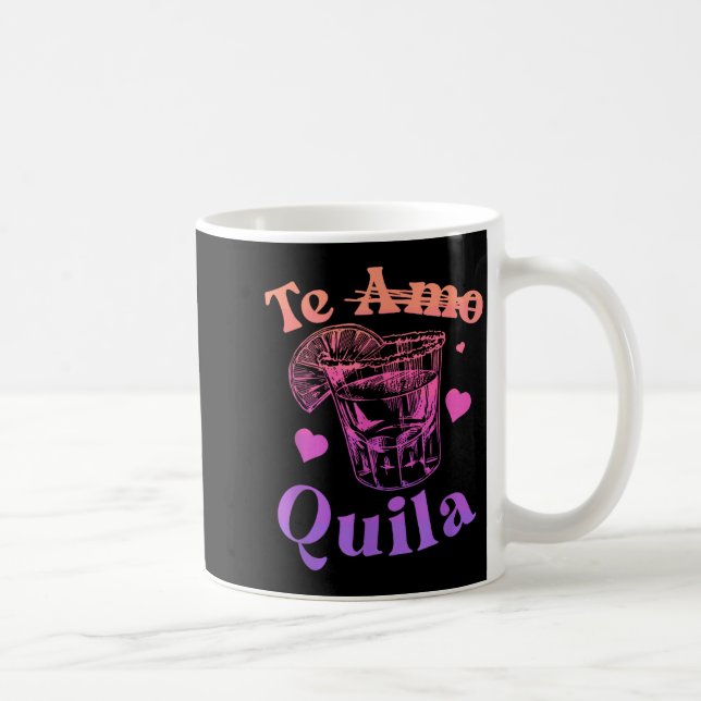 Jag älskar quila sprit shot alkohol fest dricka ci kaffemugg (Höger)