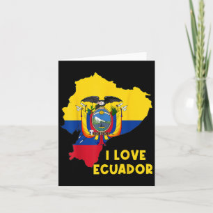 Jag älskar Quito Hej Ecuador Kartflagga Stolt ecua Kort