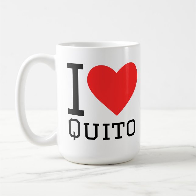 Jag älskar Quito Kaffemugg (Vänster)