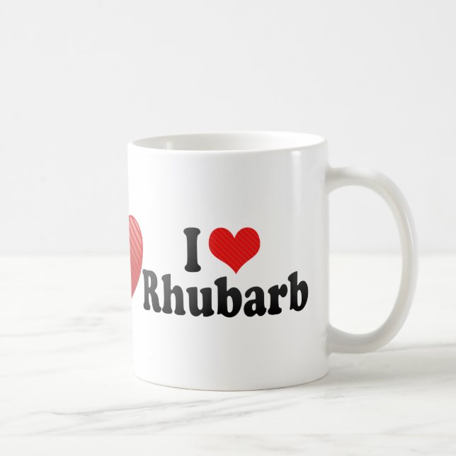 Jag älskar rabarber kaffemugg (Höger)