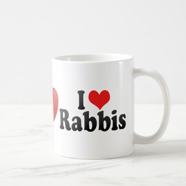 Jag älskar rabbiner kaffemugg (Höger)