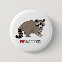 Jag älskar Raccoons - tecknadRaccoon