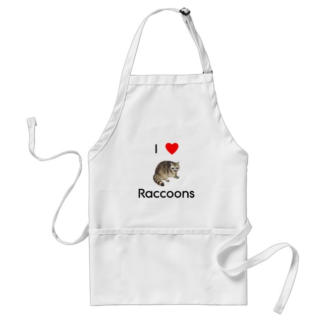 Jag älskar raccoonsförklädet förkläde (Framsidan)