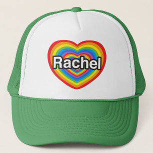 Jag älskar Rachel. Jag älskar dig Rachel. Hjärt Keps