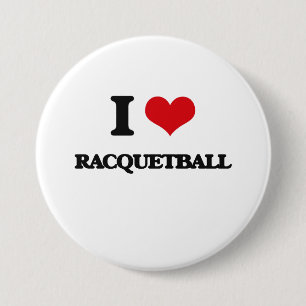 Jag älskar Racquetball Knapp