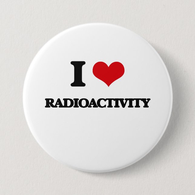 Jag älskar Radioactivity Knapp (Framsida)