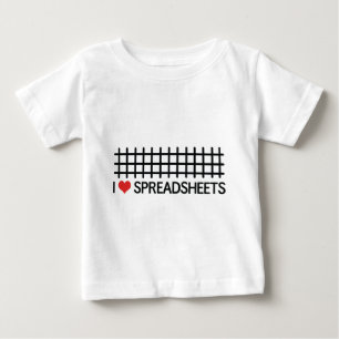 Jag älskar räkneark t-shirt