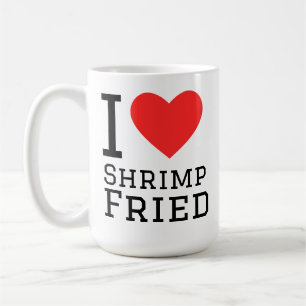 jag älskar räkor stekt kaffemugg