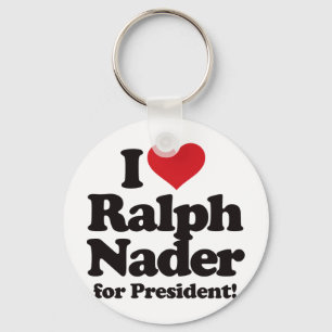 Jag älskar Ralph Nader för president Nyckelring