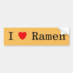 Jag älskar Ramen Bildekal