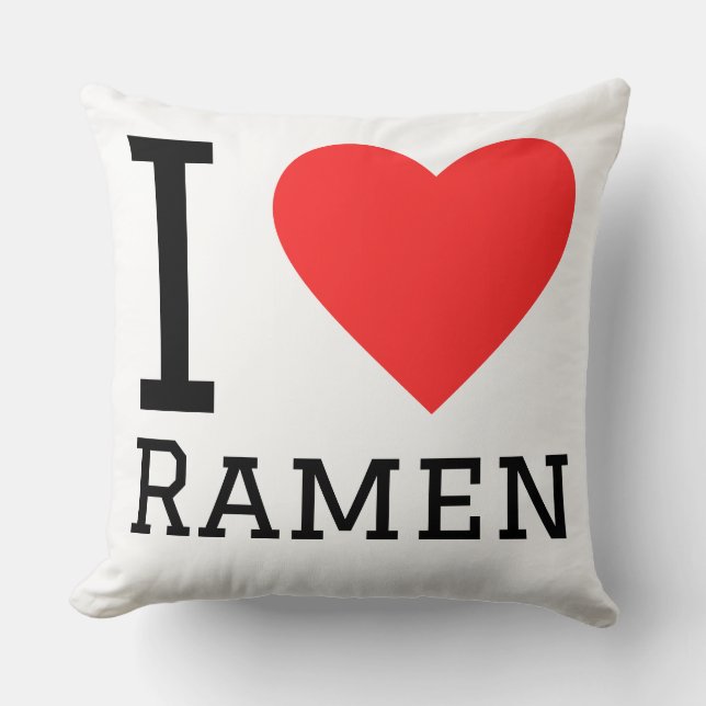 Jag älskar ramen kudde (Framsida)