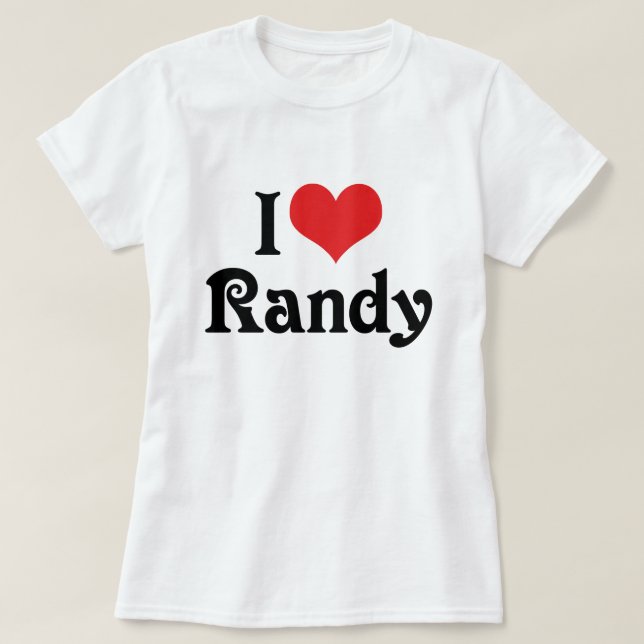 Jag älskar Randy T-shirt (Design framsida)