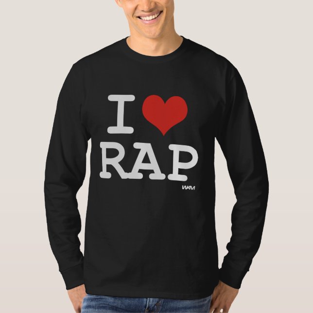 Jag älskar rappar tee shirt (Framsida)