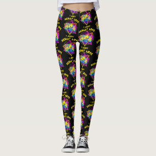 jag ÄLSKAR RÄTT OCH SLÄPP 80-TALET Leggings