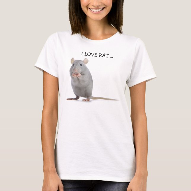 JAG ÄLSKAR RÅTTAN TEE SHIRT (Framsida)