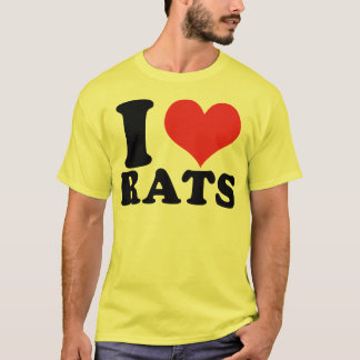 Jag älskar Råttor Basic Tee Shirt