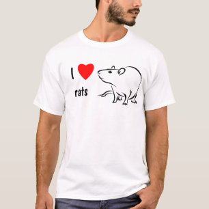 Jag älskar råttor t-shirt
