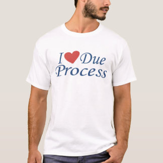 Jag älskar rättsprocess t shirt