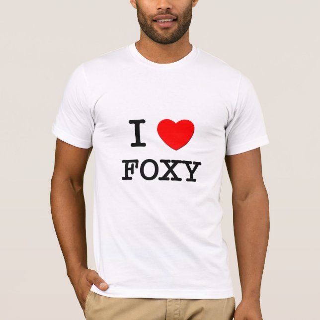 Jag älskar rävaktigt t-shirt (Framsida)