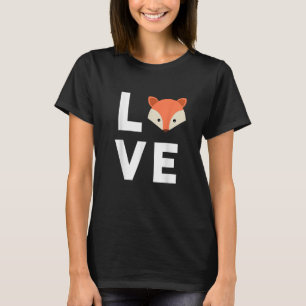 Jag älskar rävar söta räv rolig räv kärleksdjur an t shirt
