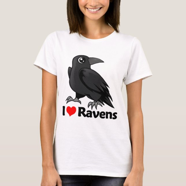 Jag älskar Ravens T-shirt (Framsida)