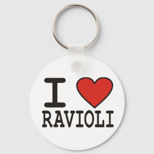 Jag älskar raviolien nyckelring