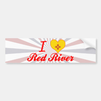 Jag älskar Red River som är nytt - mexico Bildekal