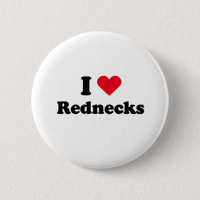 Jag älskar rednecks knapp (Framsida)