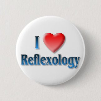 Jag älskar Reflexology klämmer fast Knapp
