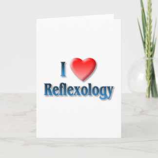 Jag älskar Reflexologyhälsningkortet Kort
