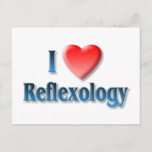 Jag älskar Reflexologyvykortet Vykort
