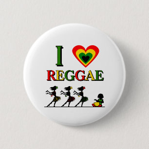 Jag älskar Reggae Knapp