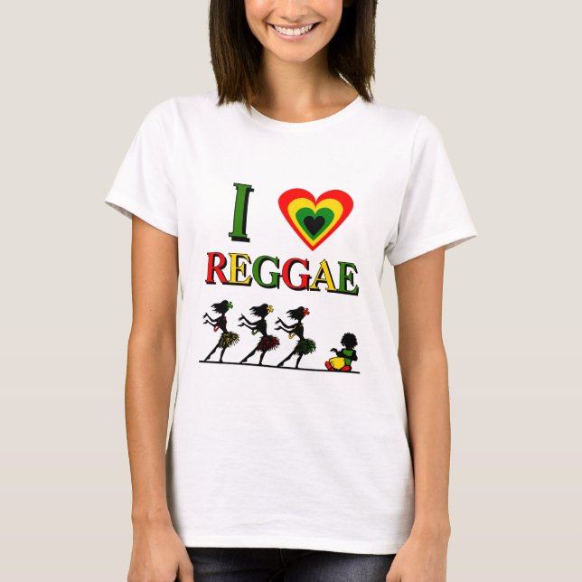 Jag älskar Reggae Tee (Framsida)