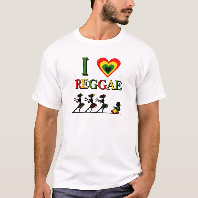 Jag älskar Reggae Tee (Framsida)