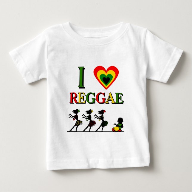 Jag älskar Reggae Tee (Framsida)