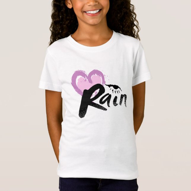 Jag älskar regnar t-shirt (Framsida)