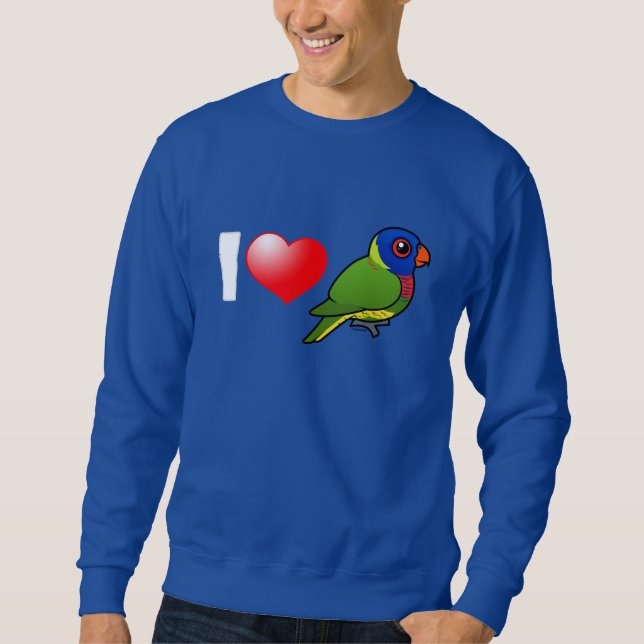 Jag älskar regnbågen Lorikeets Sweatshirt (Framsida)