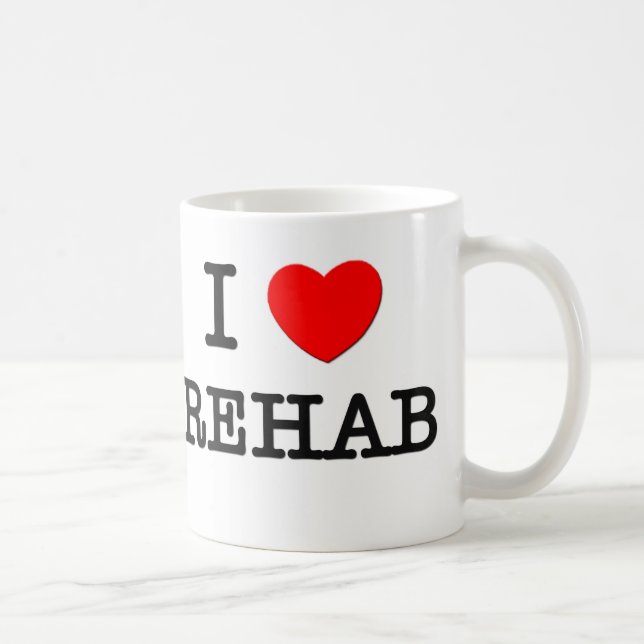 Jag älskar Rehab Kaffemugg (Höger)