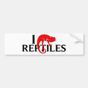 Jag älskar reptilar bildekal