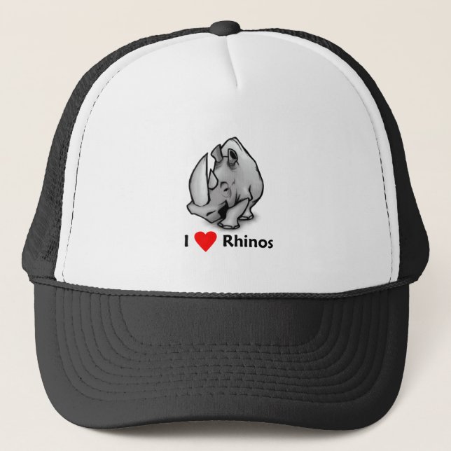 Jag älskar Rhinos Truckerkeps (Framsida)